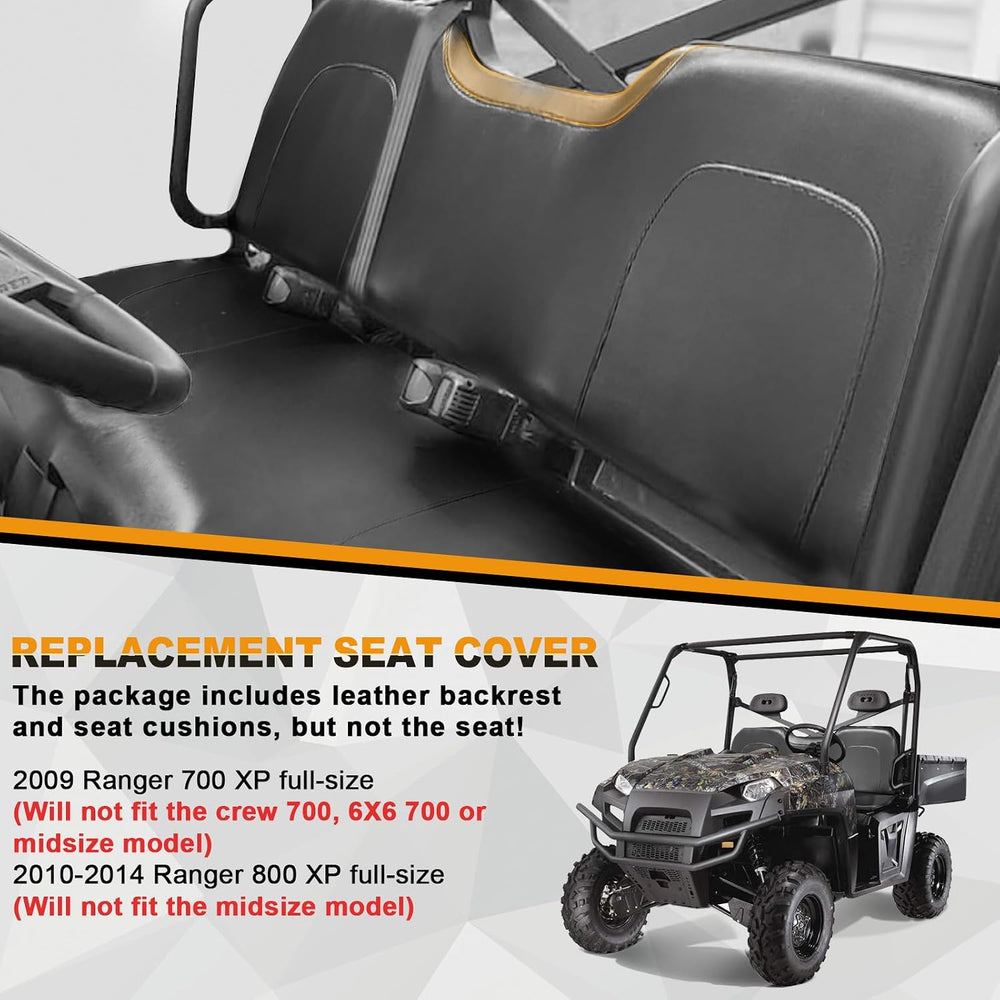 Seat Cover for 2009-2014 Polaris Ranger 800XP XP800 XP700 700 | 800 XP, Thick...