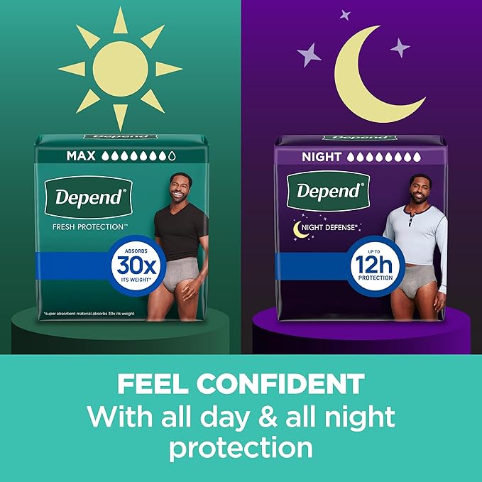 Depend Fresh Protection Adult Incontinence Underwear (68 Count)