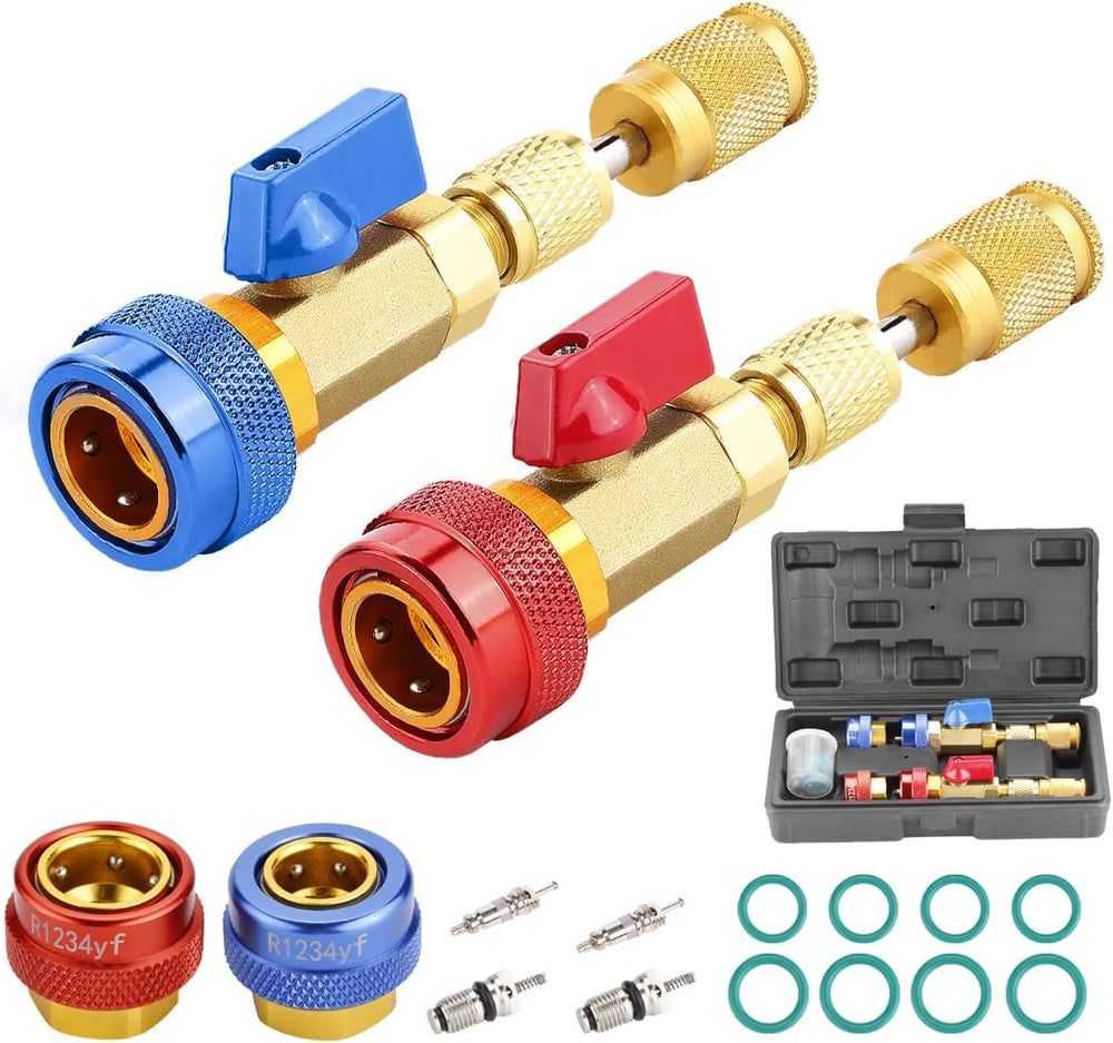 Automotive R134a R1234yf R22 Valve Core Remover Installer Tool Set - Auto Air...