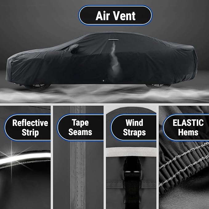 iCarCover Custom Car Cover for Chevy Monte Carlo Waterproof All Weather Rain