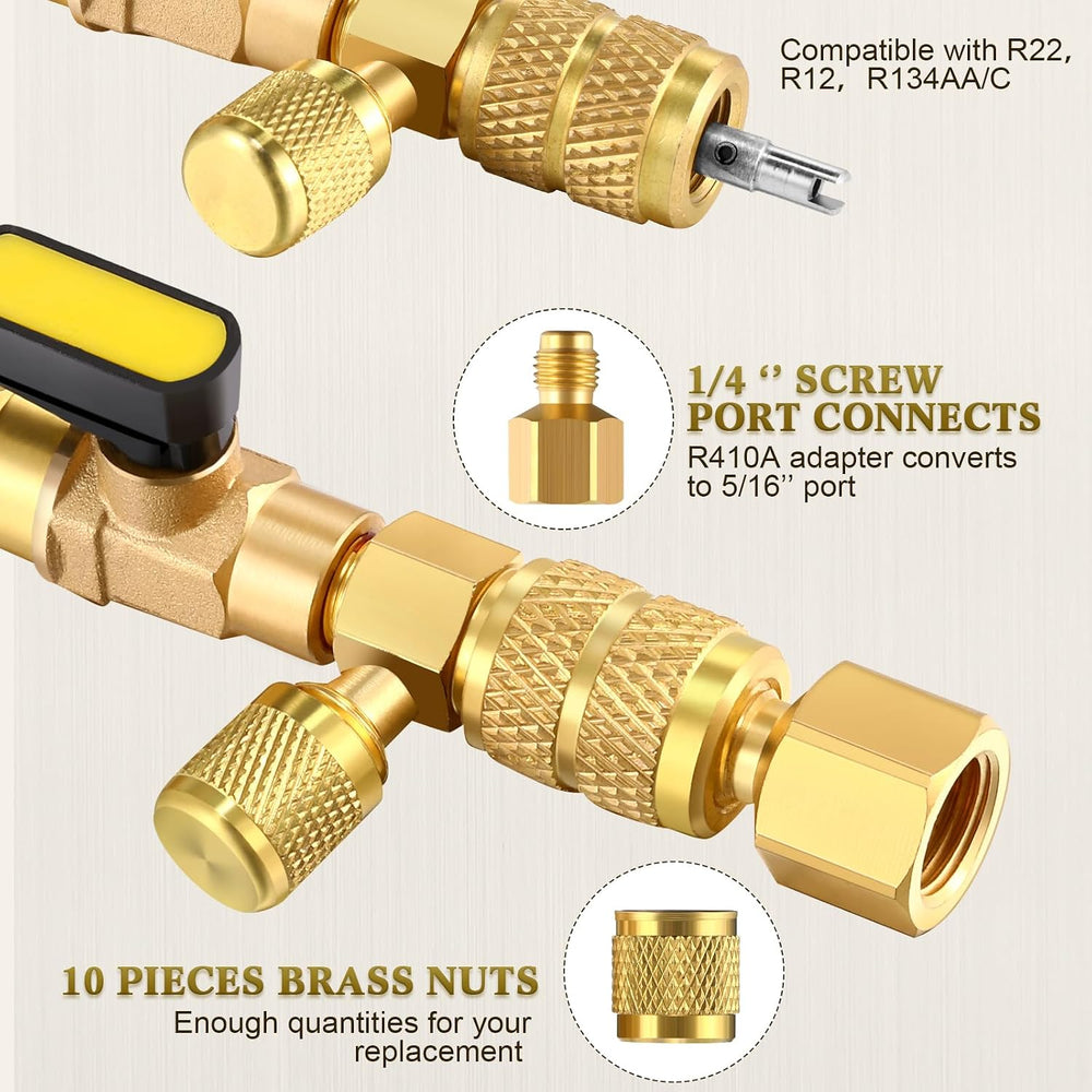 Tujoe 323 Pcs R410a Valve Core Remover Installer Tool Valve Core and Remover ...