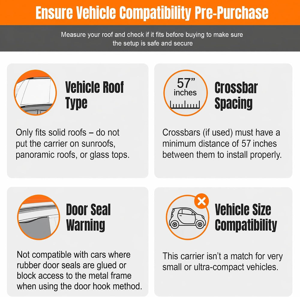 Sailnovo Rooftop Cargo Carrier Bag 21 Cubic, 1000D PVC Waterproof Vehicle Sof...