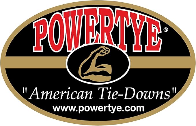 PowerTye 1.5in x 6.5ft Heavy Duty Ratchet Tie-Down Straps