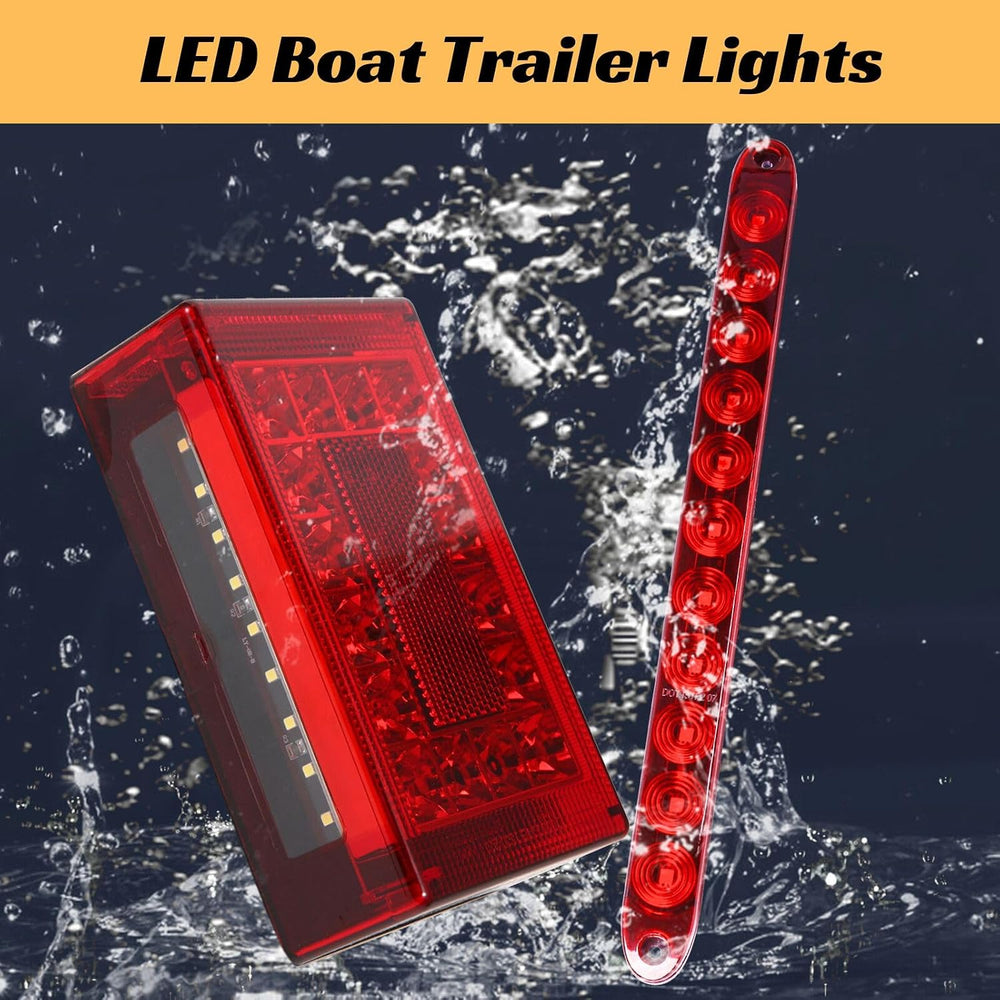 Trailer Lights, 6inch LED Submersible Trailer Lights Kit