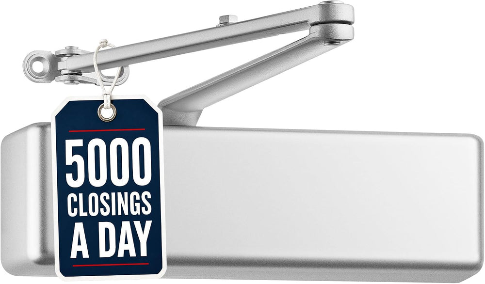 Lawrence Extra Heavy Duty Door Closer Commercial Grade 1 - Adjustable 6-Speed...
