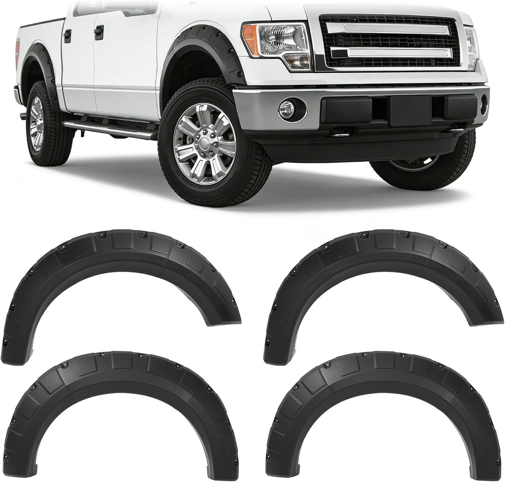 Fender Flares Compatible with 2009-2014 Ford F-150 | Styleside Bed 67.0"...