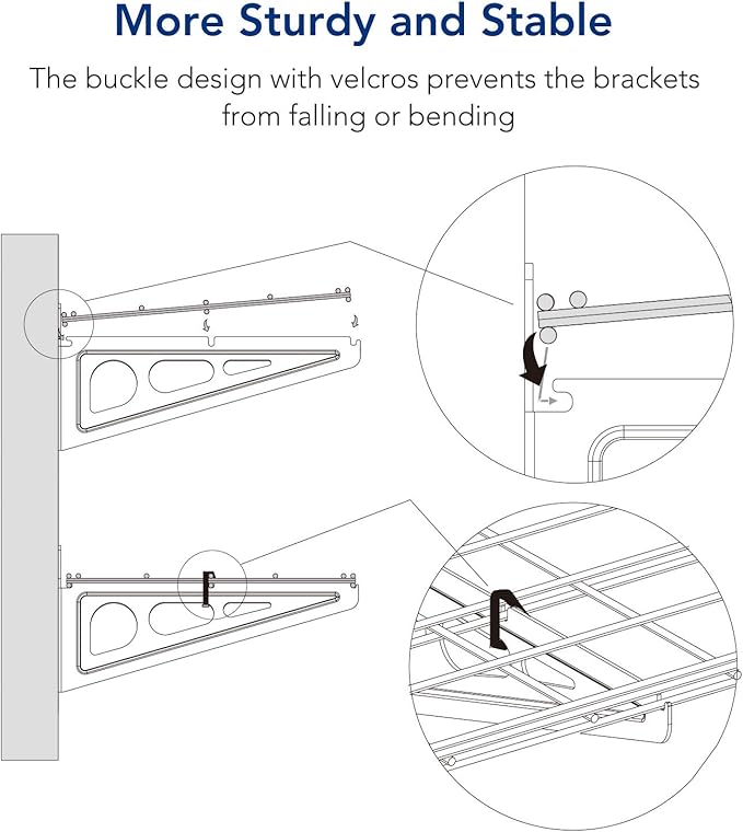 FLEXIMOUNTS 12-inch-by-72-inch Wall Shelf Garage Storage Rack Wall Mounted (2...