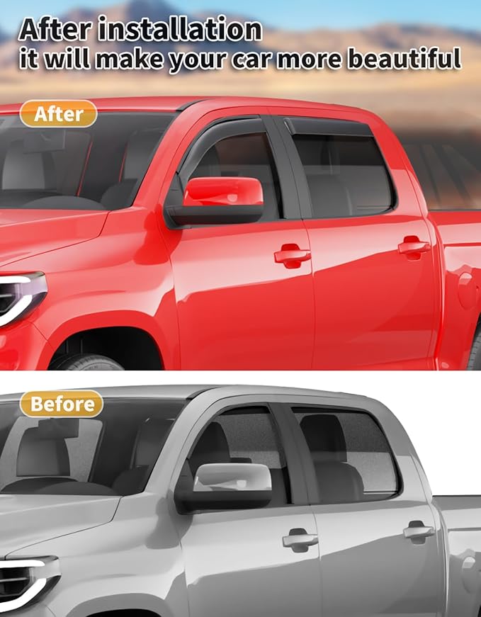 in-Channel Window Rain Guards Fit