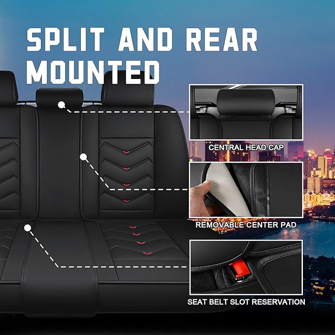 Car Seat Covers for Chrysler Pacifica 2004-2025, Stylish Sport Seat Cover