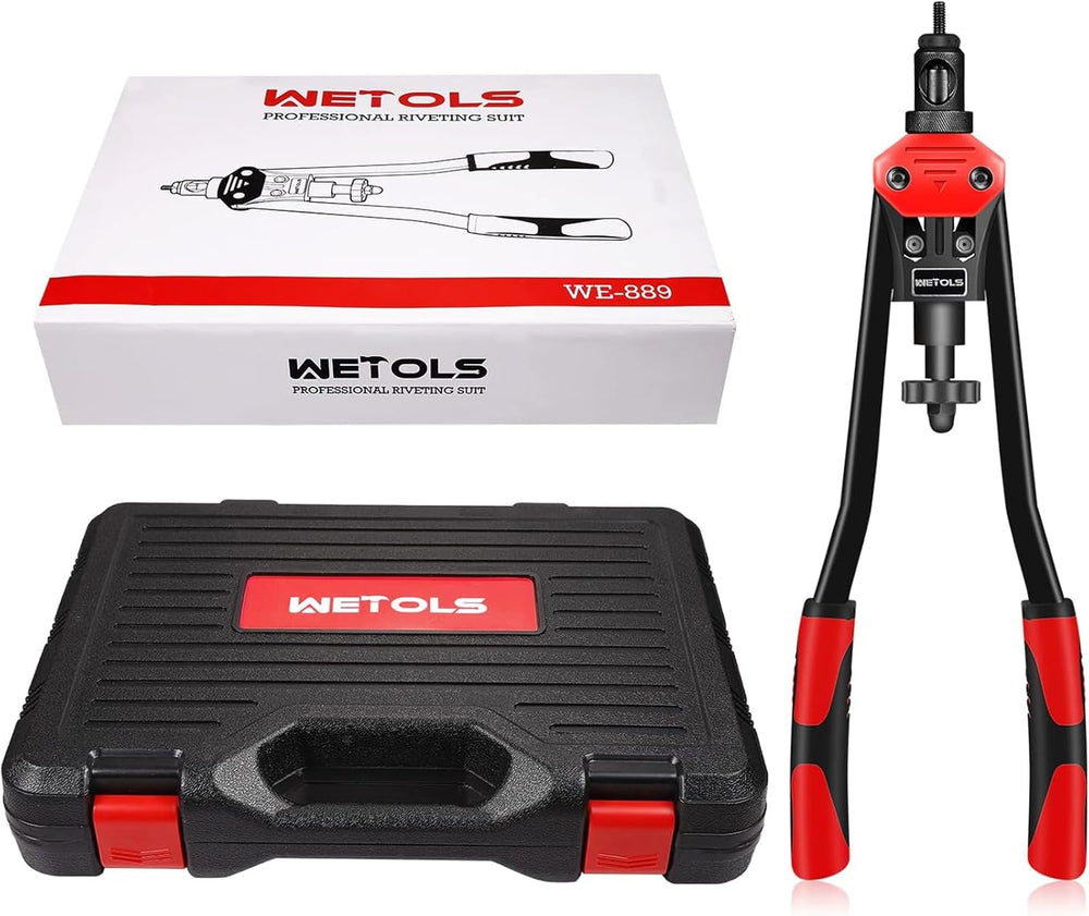 WETOLS Rivet Nut Tool Kit, 16'' Rivnut Tool with 11 Metric and SAE Ma...