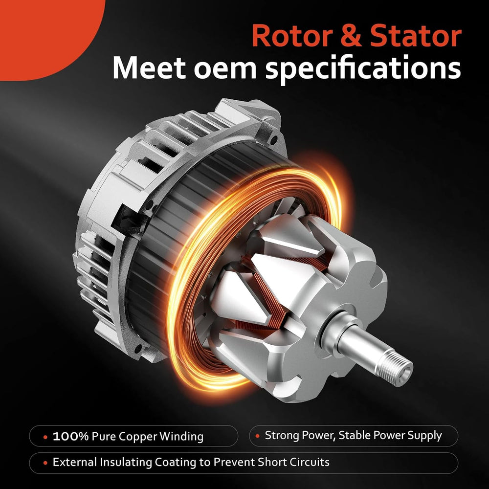 New Alternator Compatible with 1991-1998 Jeep Wrangler Cherokee 2.5 4.0 L4 L6...
