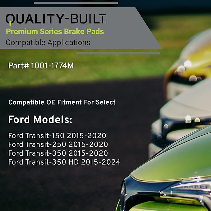 Premium Semi-Metallic Front Brake Pads Compatible