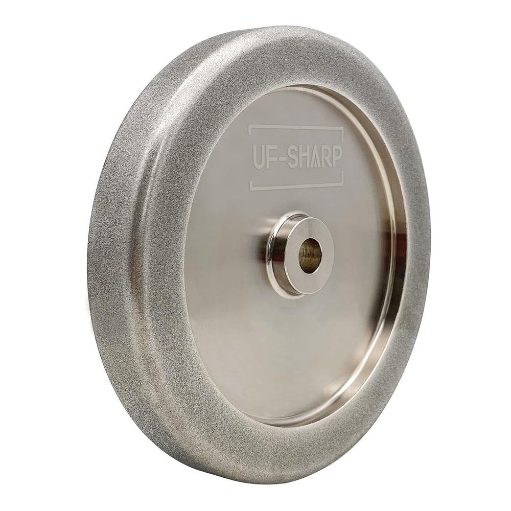 4 in 1 CBN Grinding Wheel 8 inch 320 Grit,1.25" Wide, 5/8" Bore