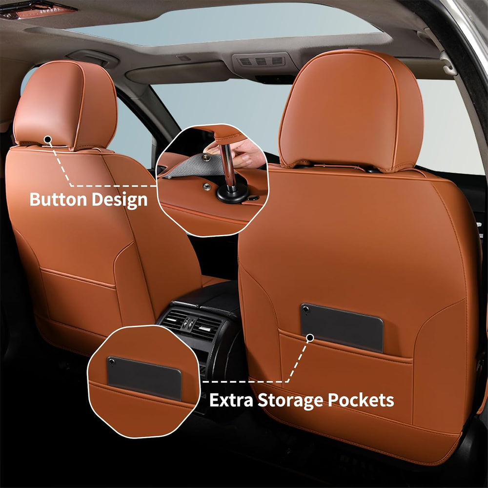 Premium Leather Car Seat Covers, Automotive Seat Covers Universal Fit Most Ve...
