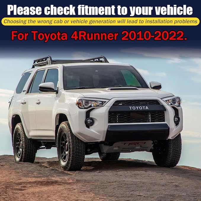 Rain Guards for 4Runner 2010-2022, Tape-on Side Window Deflectors for 4Runner...