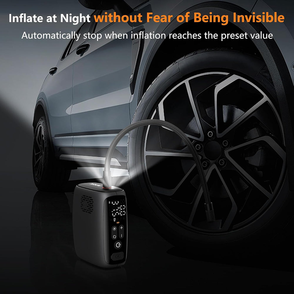 Tire Inflator Portable Air Compressor, 28 Cylinders 12V Air Compressor, 140W ...