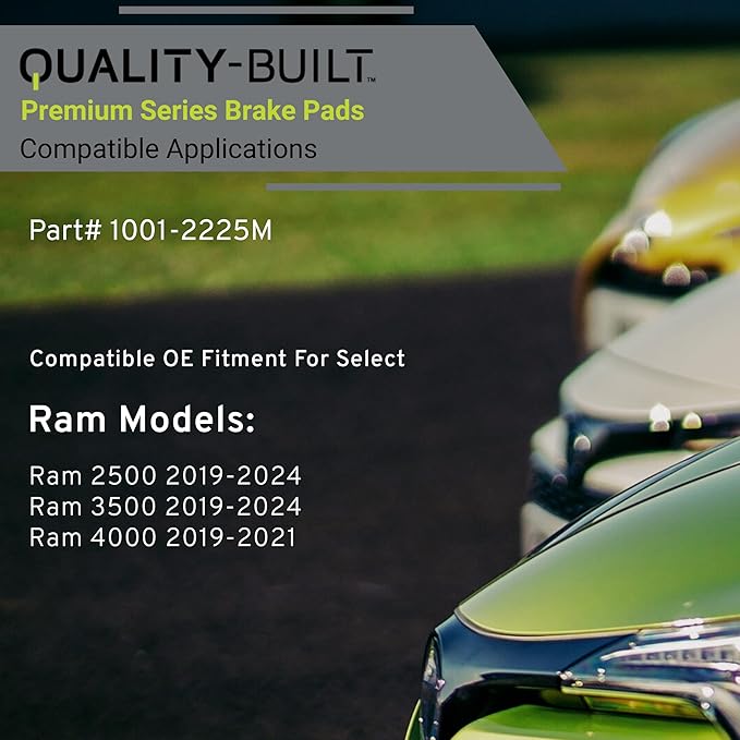 Premium Semi-Metallic Rear Brake Pads Compatible
