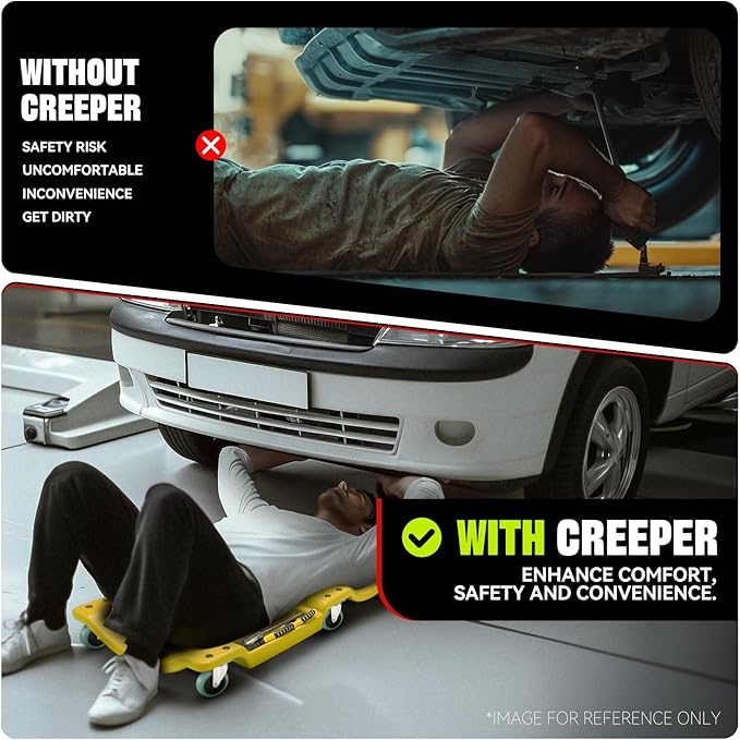 Auto Dynasty 40 Inches Mechanic Creeper, Automotive Garage Repair Low Profile