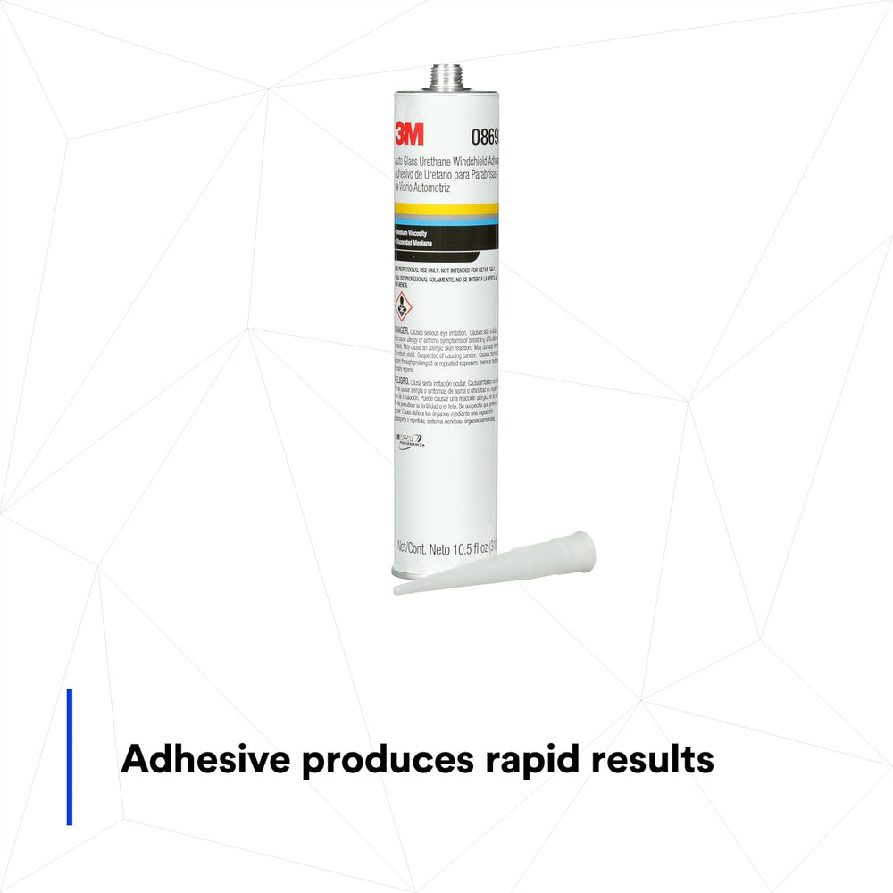 3M Auto Glass Urethane Windshield Adhesive, 08693, Medium Viscosity, High-Str...