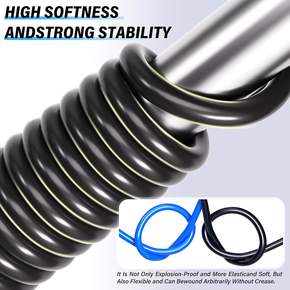 TAILONZ Black 6mm OD 4mm ID PU Air Hose Pipe Tube Kit 32 Meter 100ft