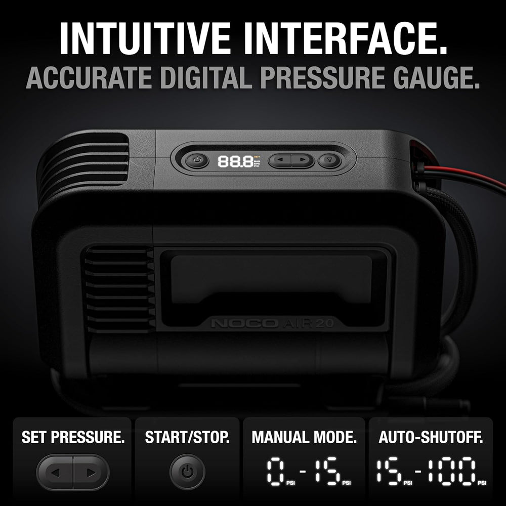 NOCO AIR20 47 LPM 12V Portable Tire Inflator & Air Compressor
