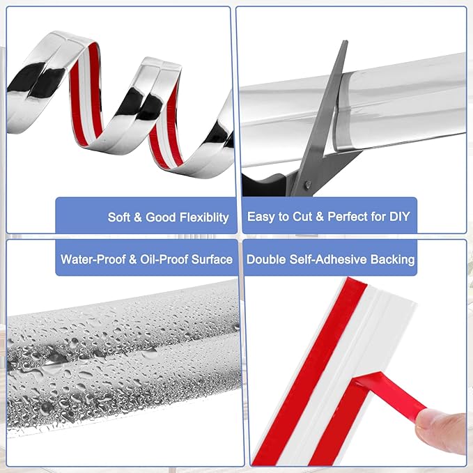 Wall Corner Protector Moulding Trim Peel and Stick Wall Corner Guards Trim