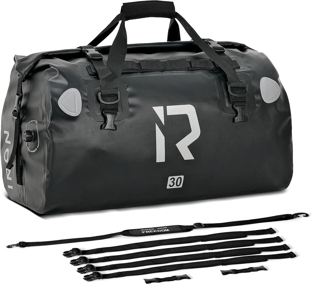 IRON JIA'S Motorcycle Dry Bag - Waterproof Duffle & Luggage Tail Bag ...