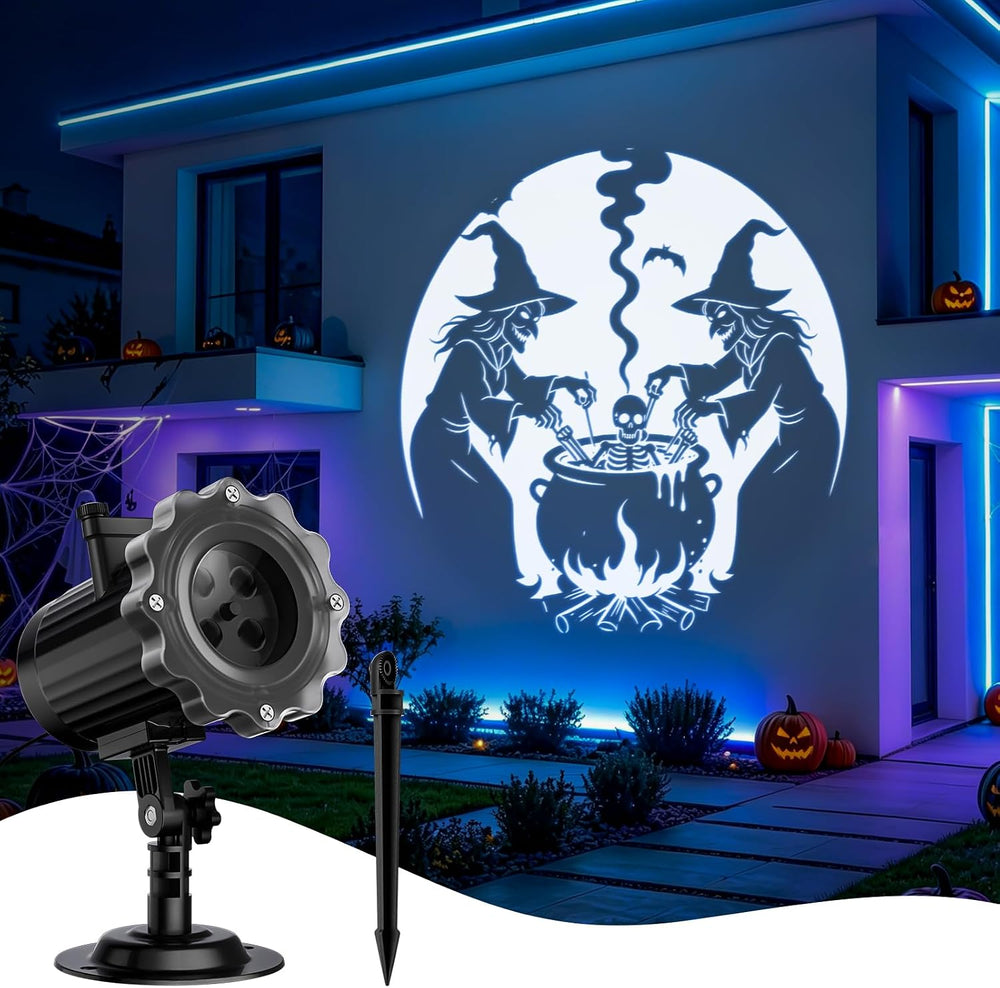 3 in 1 Halloween Projector Lights, Dynamic Halloween Projector Outdoor
