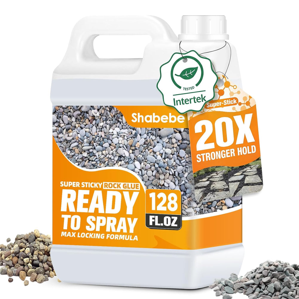 Rock Glue for Landscaping 1 Gallon, Ready-to-Use Gravel Binder for Pea Gravel...