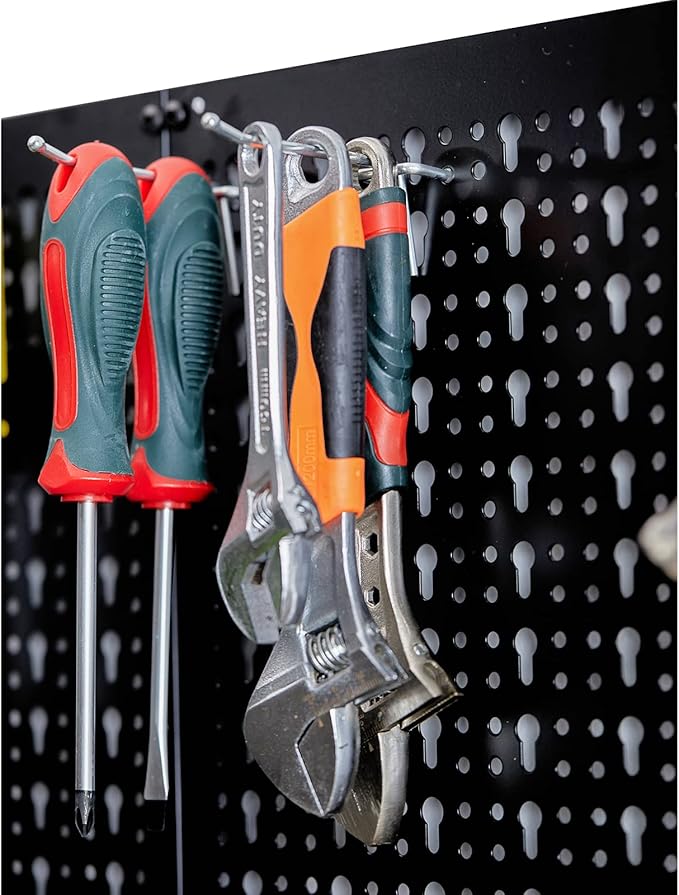 Ultrawall Peg Board Wall Organizer 4 ft. Metal Pegboard Garage Wall Pegboard