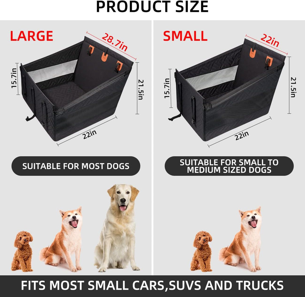 TKYZ Large Dog Car Seat,Back Seat Extender for Dogs,Hard Bottom Seat Cover