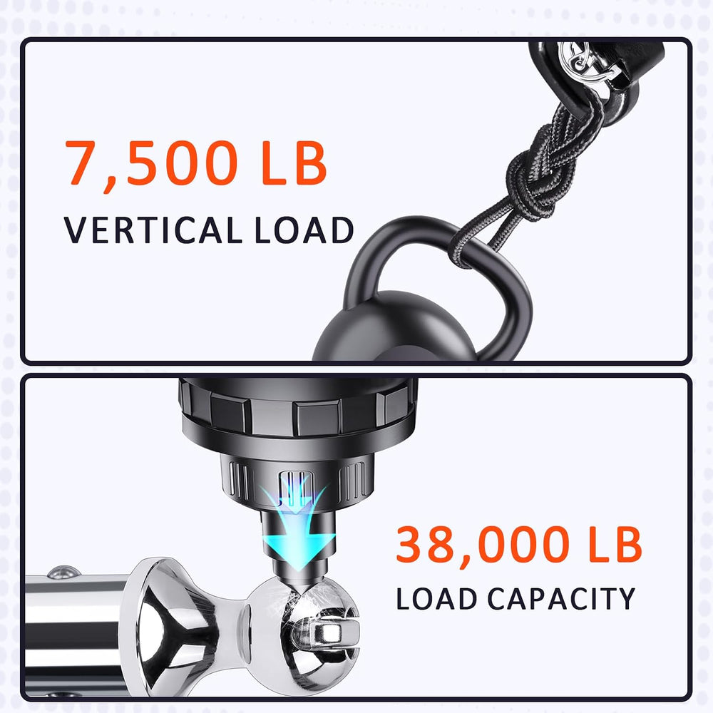 60618 Puck System Gooseneck Hitch Ball Kit Compatible with 2013-2024 Dodge Ra...