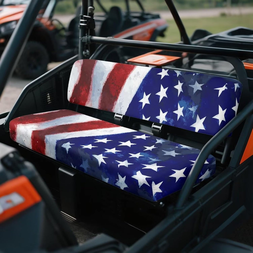 Poceacles Mule UTV Seat Cover Patriotic Decoration UTV Accessory Farm Vehicle...