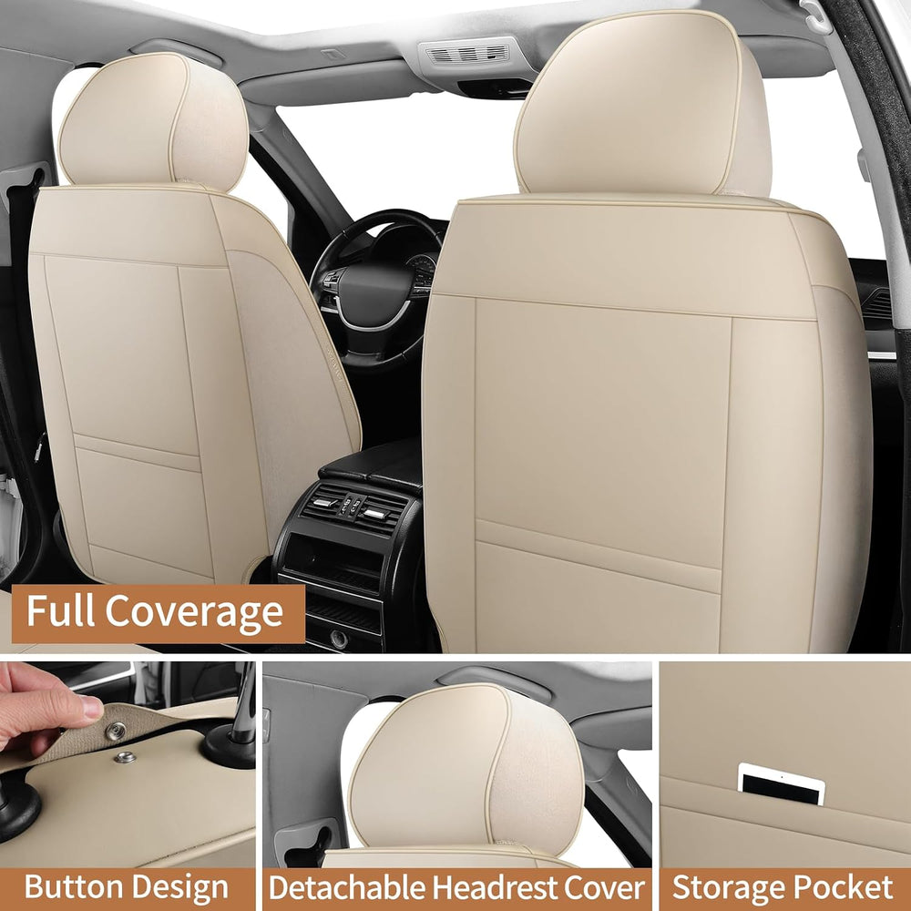 Leather Front Car Seat Covers Automotive Seat Protectors