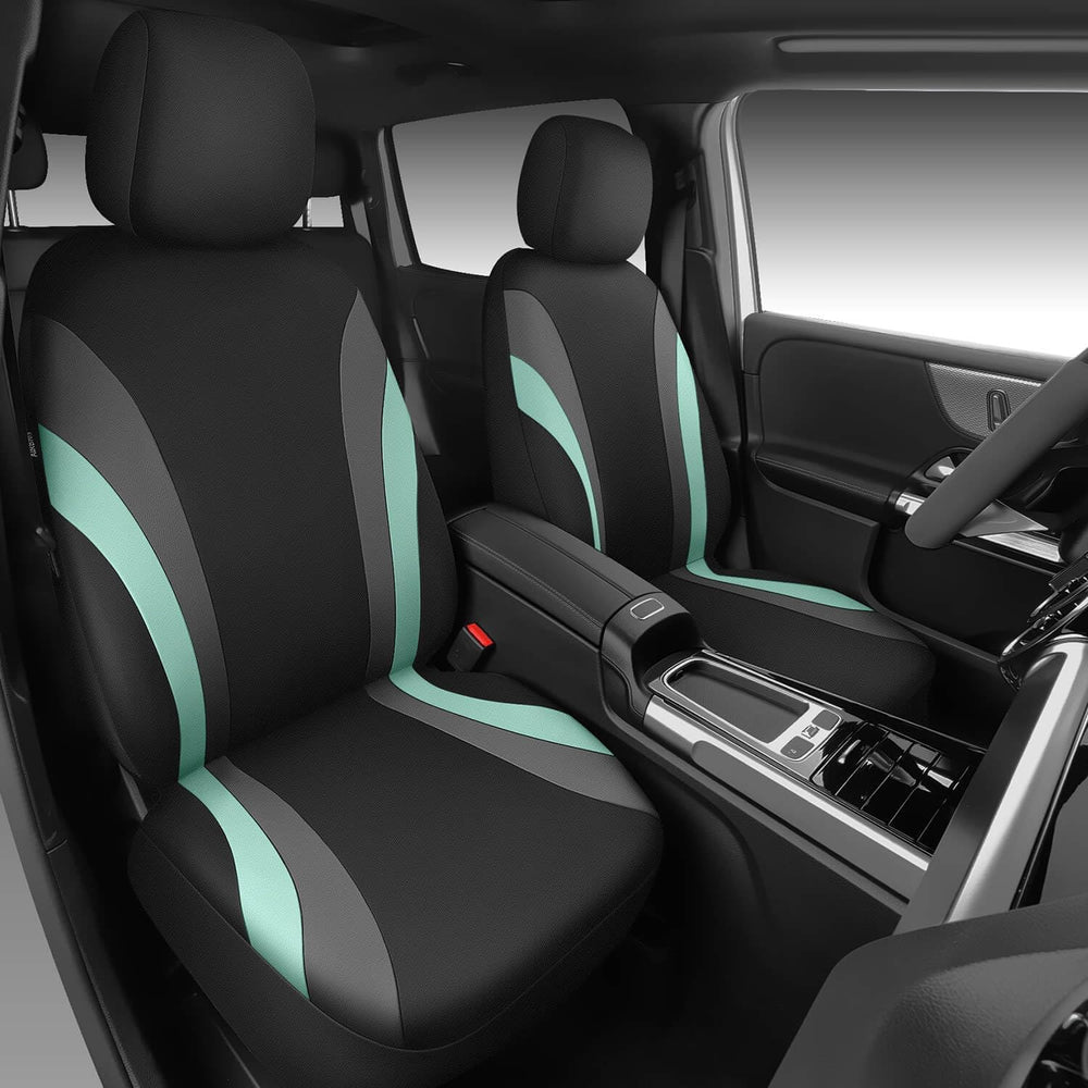 CAR PASS EVA Waterproof Car Seat Covers Full Set, Mint Seat Covers for Cars,A...