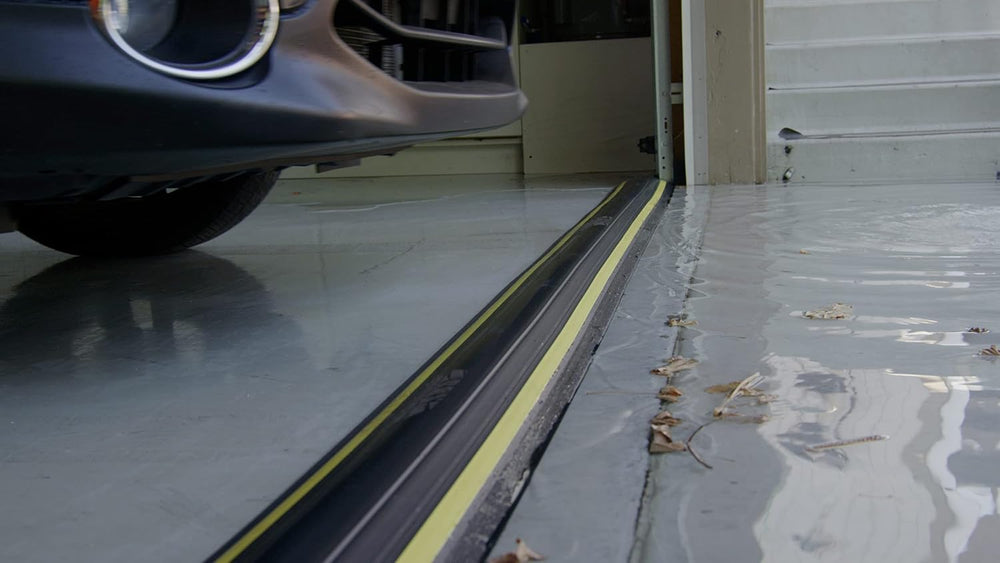 1 ½" High Garage Door Flood Barrier Threshold Seal Kit (20'3") ...