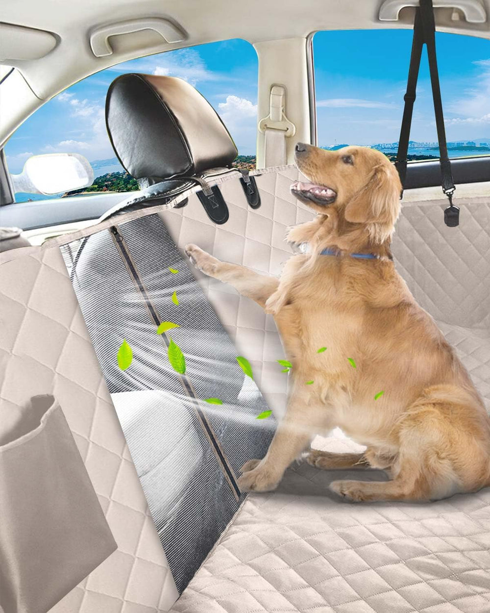 Dog Car Seat Cover, 600D Heavy Dute Car Seat Cover for Dogs Pets, 100% Waterp...