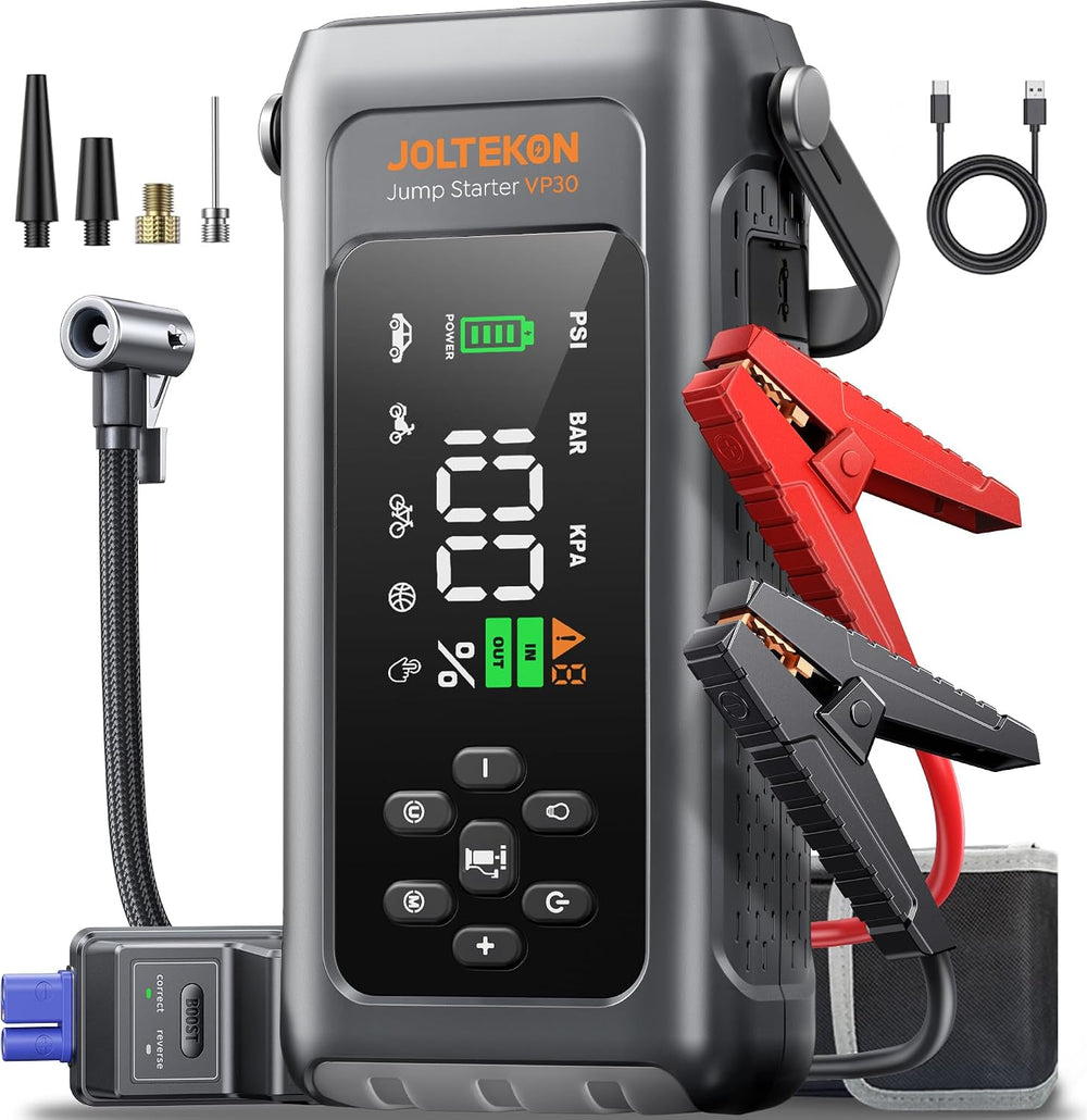 Car Battery Jump Starter with Air Compressor 4500A 150PSI, Car Jumper Starter...