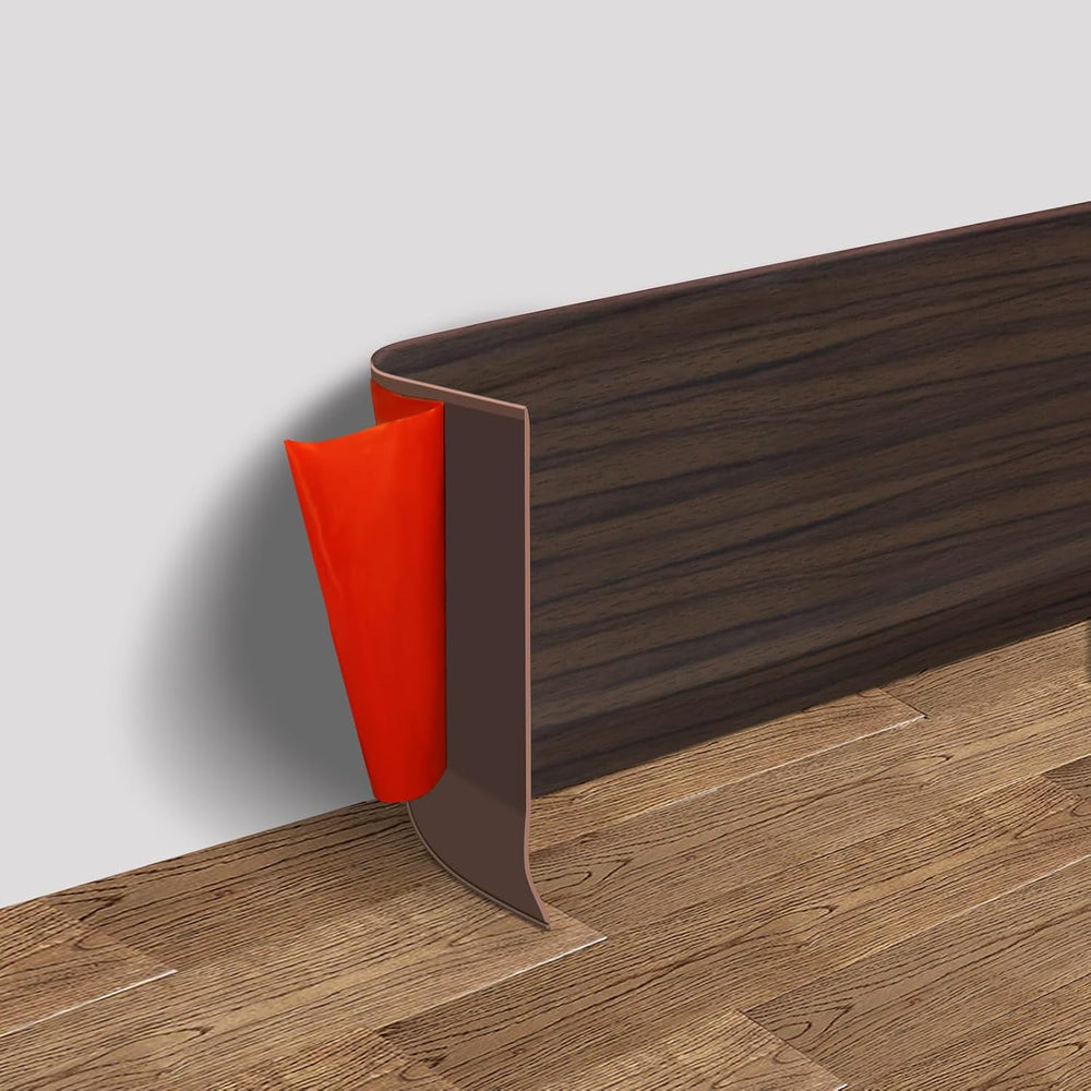 Vinyl Wall Base Rubber Baseboard Molding Trim Self Adhesive 4" Wide