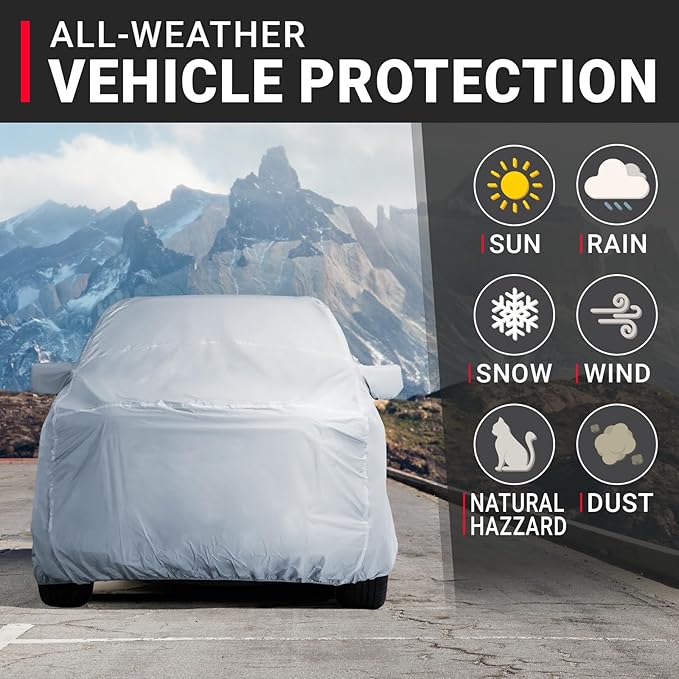 iCarCover Fits 1997-2024 F-150 SuperCrew Cab, 5.5 ft Short Bed Ford Truck Cover