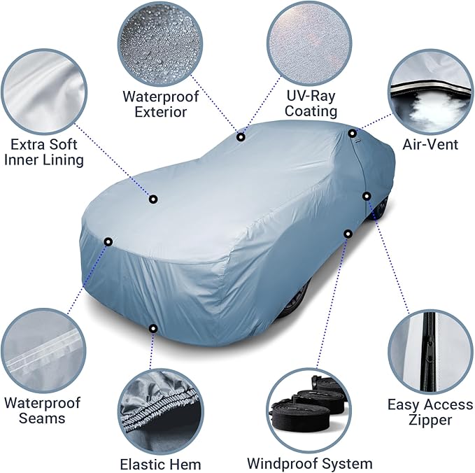 iCarCover Premium Car Cover for 2003-2006 Chevy SSR Heavy Duty Waterproof All