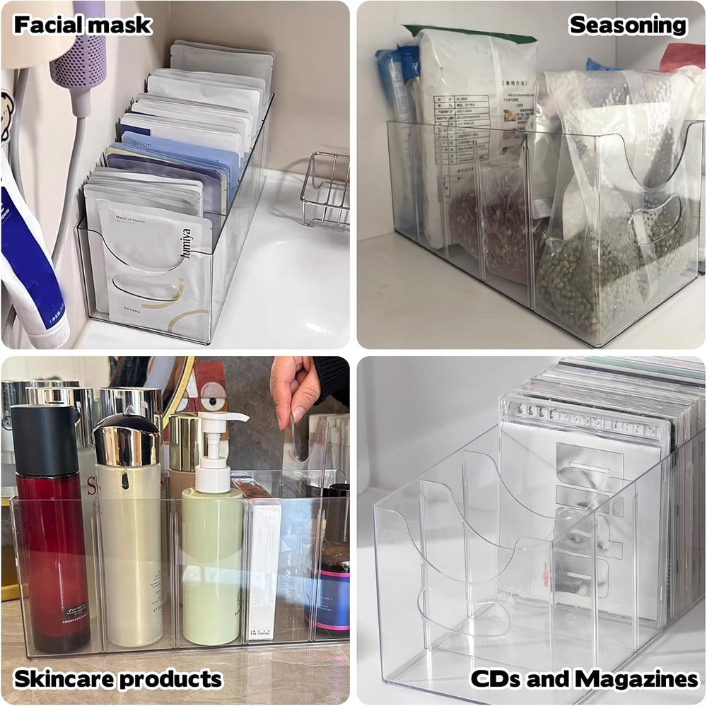 3 Pack Acrylic Belt Organizer Clear Stackable Belt Storage Holder Purse Organ...