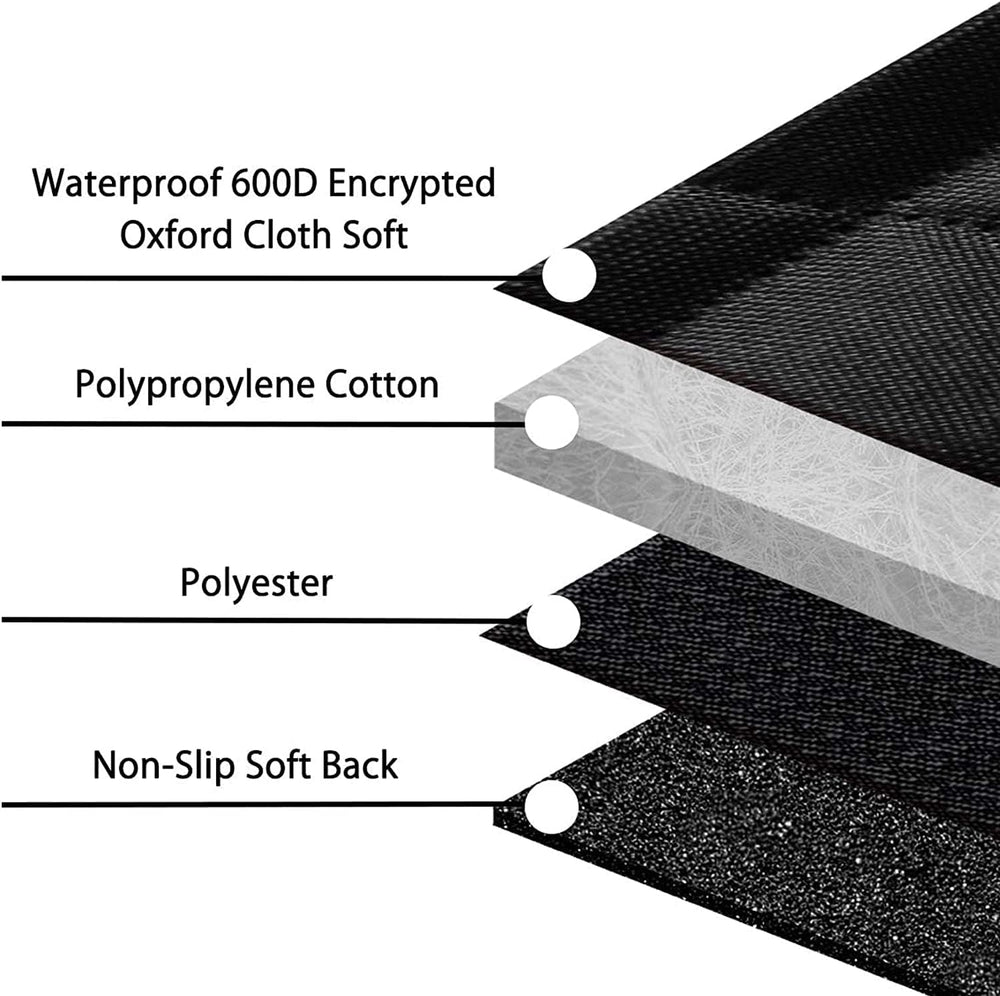 Dog Car Seat Cover, Waterproof Nonslip Pet Seat Cover for Back Seat with Stor...
