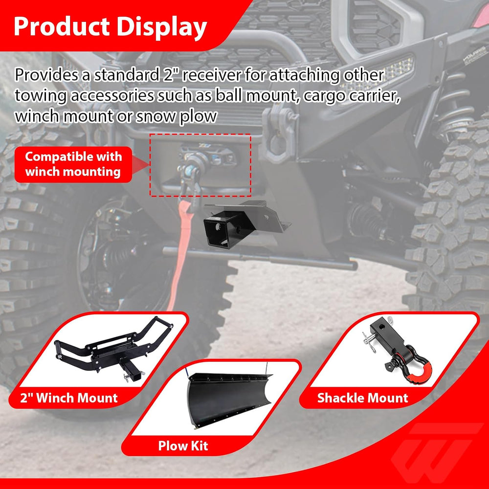 WeiSen 2" Front Receiver Hitch Front Lower Receiver Hitch Compatible wit...