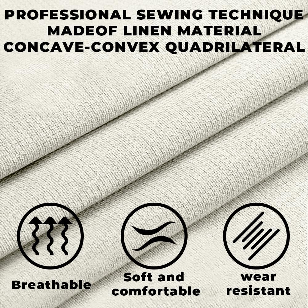 Partsable 2PCS Linen Car Seat Covers Front Seats,Breathable Cloth Fabric Car ...