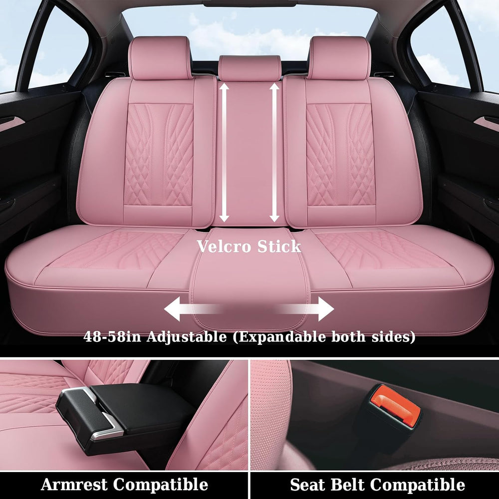 Coverado Car Seat Covers Full Set, Automotive Front and Rear Seat Covers with...