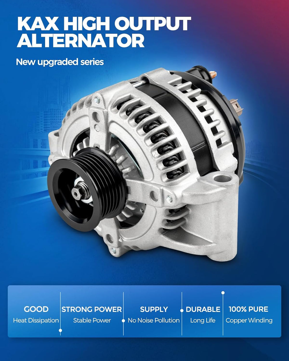 KAX New Alternator 11047N Fit for 2004-2006 Chevrolet Colorado