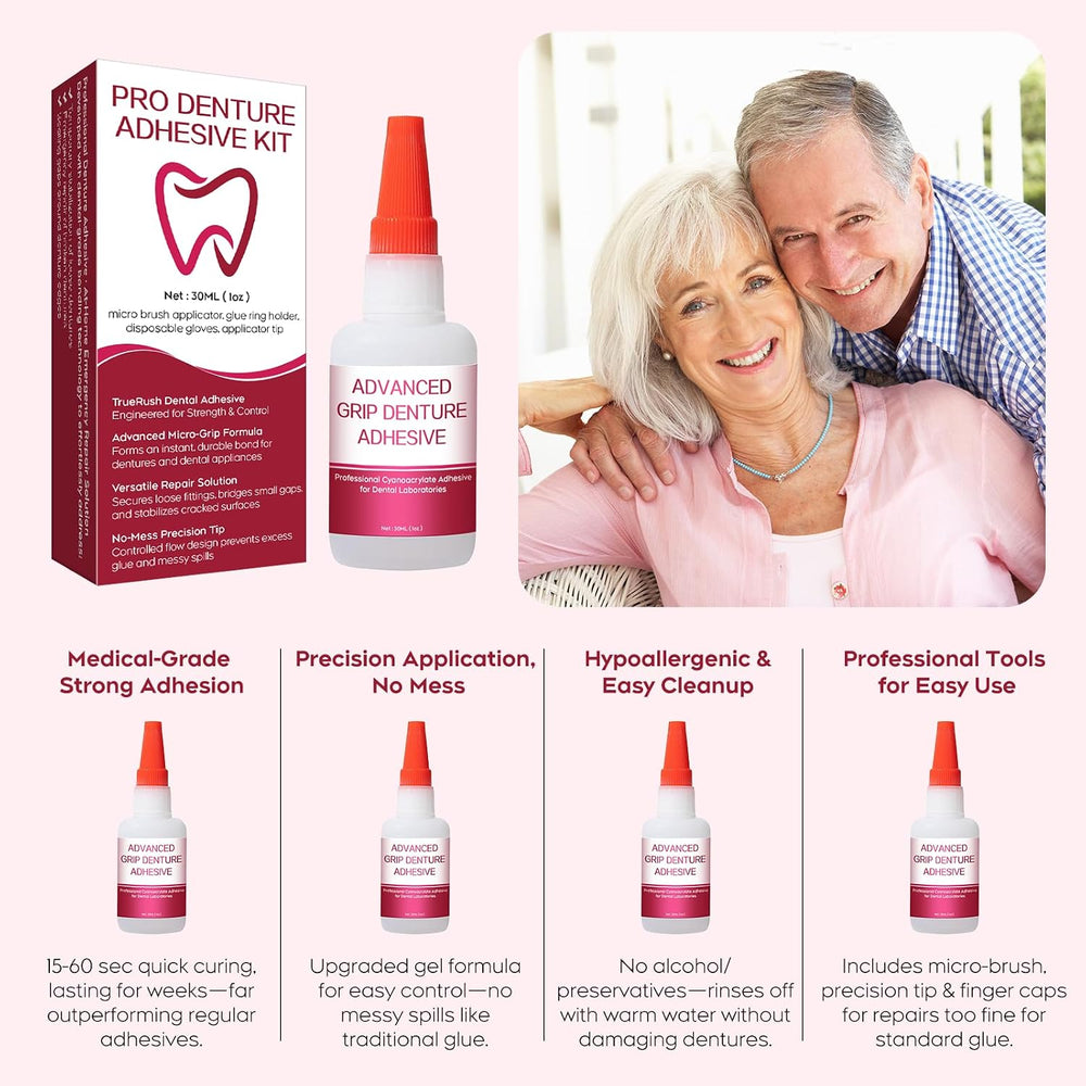 Dental Lab Instant Bonding Dental Glue for Dentures & Lab Tools - Fast-Se...