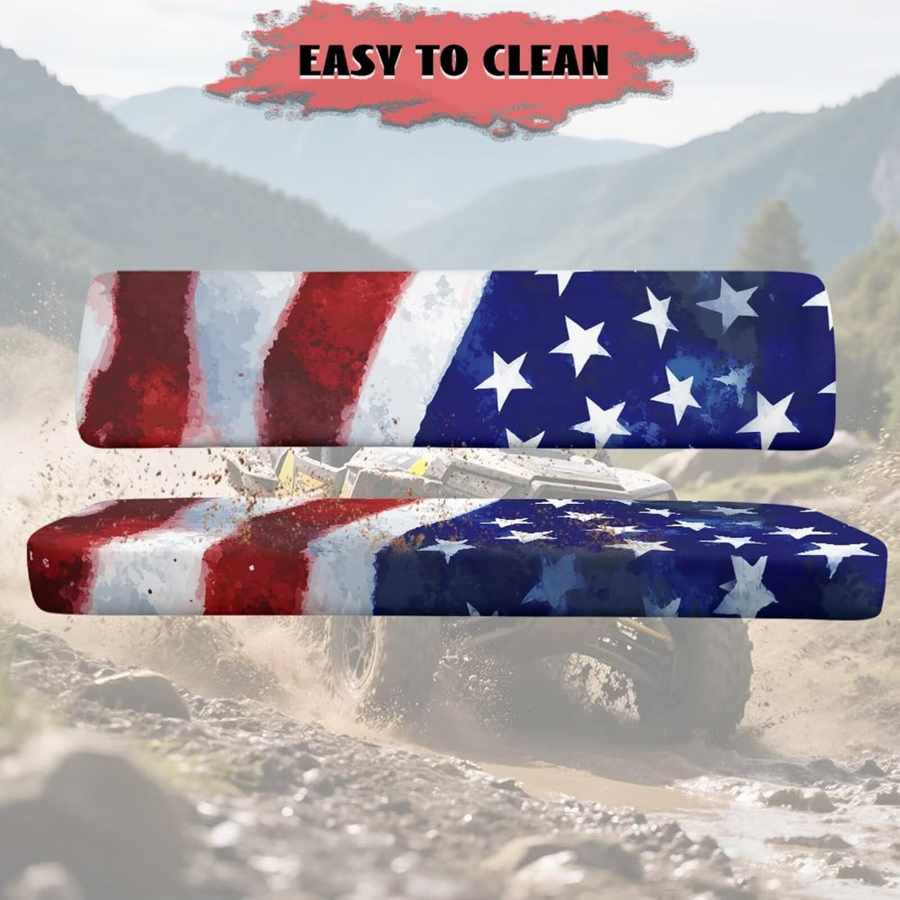 Poceacles Mule UTV Seat Cover Patriotic Decoration UTV Accessory Farm Vehicle...