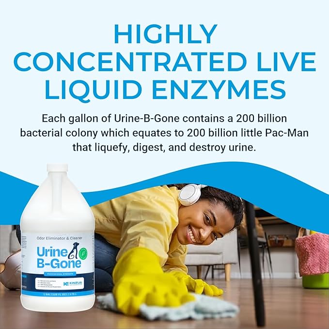 KINZUA ENVIRONMENTAL Urine B-Gone, Professional Enzyme Odor Eliminator & Pet